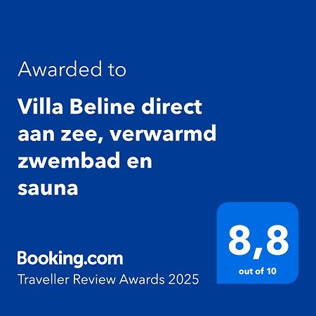 טריבני-קרושיצה Villa Beline Direct Aan Zee, Verwarmd Zwembad En Sauna מראה חיצוני תמונה
