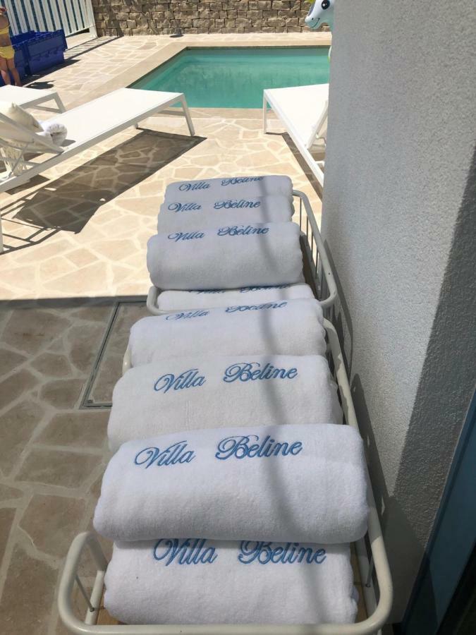 טריבני-קרושיצה Villa Beline Direct Aan Zee, Verwarmd Zwembad En Sauna מראה חיצוני תמונה